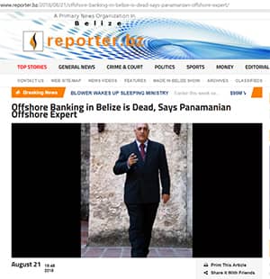 Offshore Banking in Belize is Dead, Says Panamanian Offshore Expert