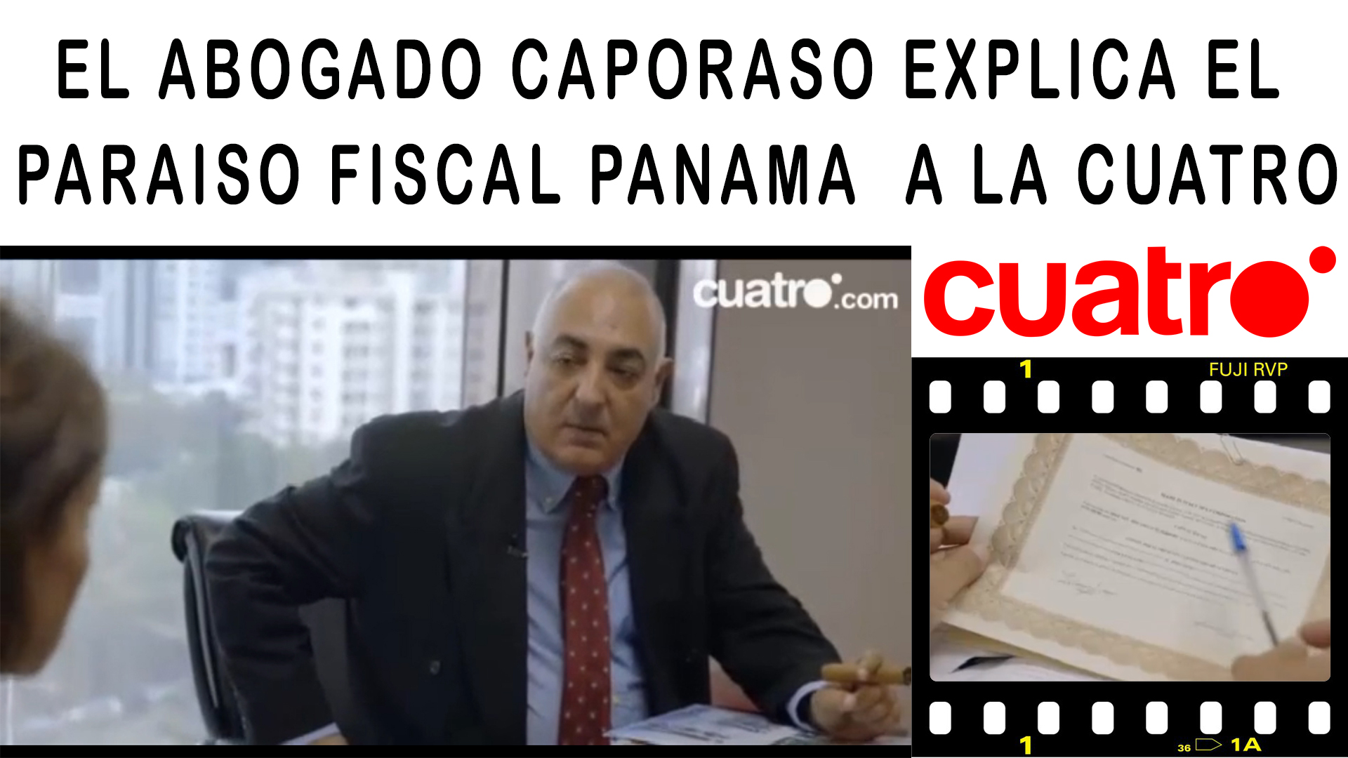 Caporaso explica el paraíso fiscal panama a la cuatro video