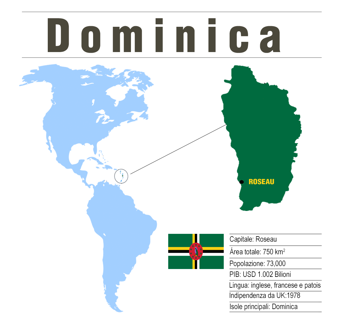 Dominica mappa