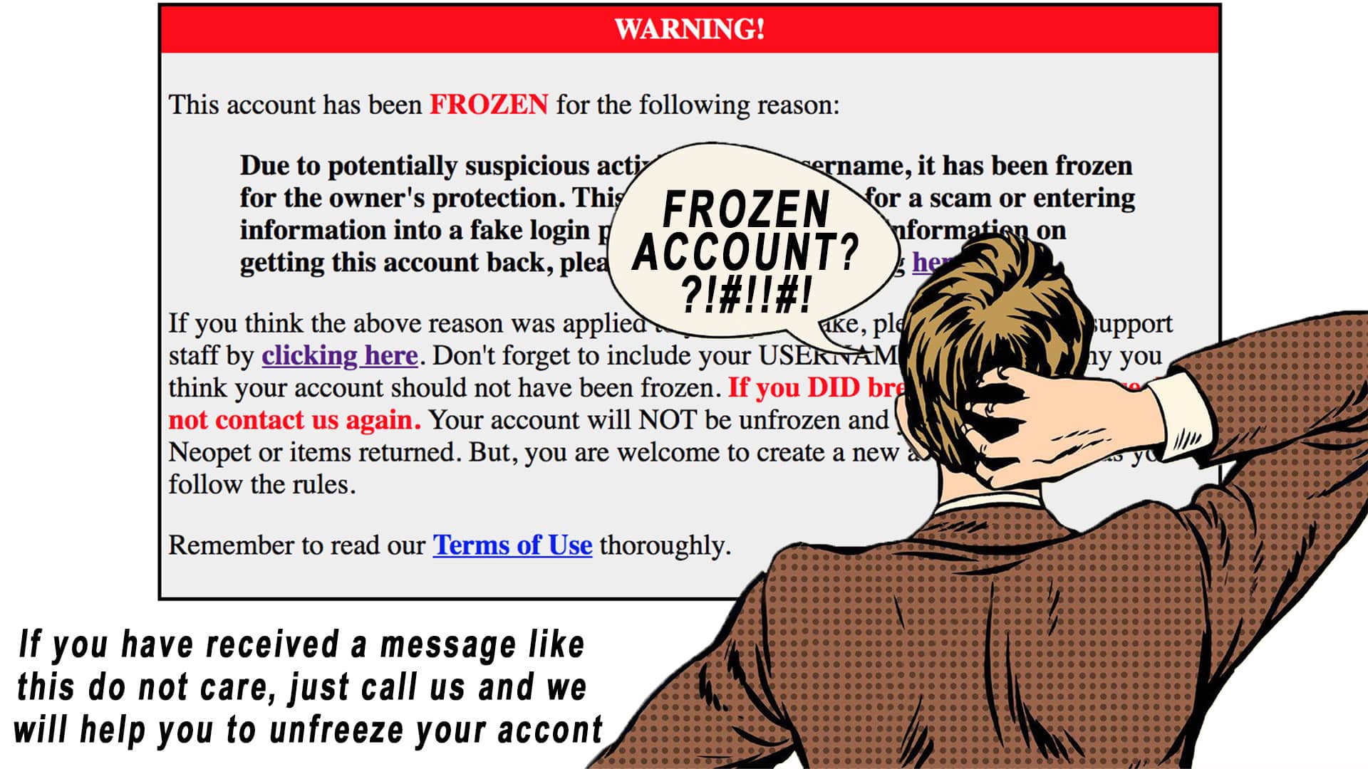 What to do about frozen accounts?